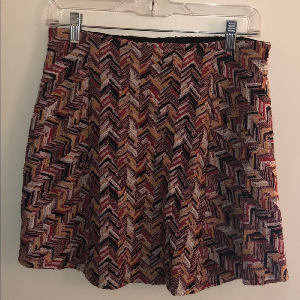 Zara A-Line multi color skirt